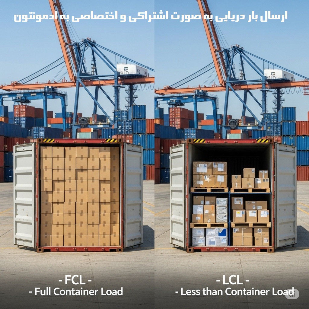 ارسال بار دریایی ادمونتون
