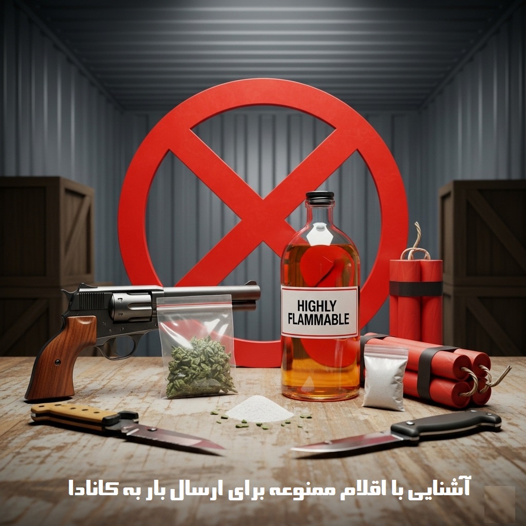 اقلام ممنوعه برای ارسال بار به کانادا