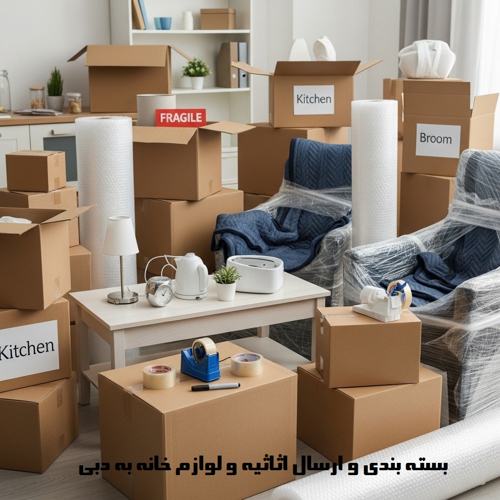 بسته بندی و ارسال اثاثیه و لوازم خانه به دبی