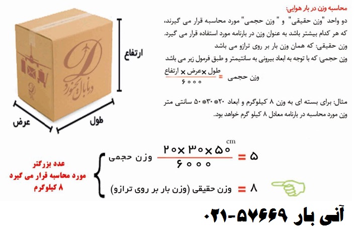 محاسبه هزینه هوایی